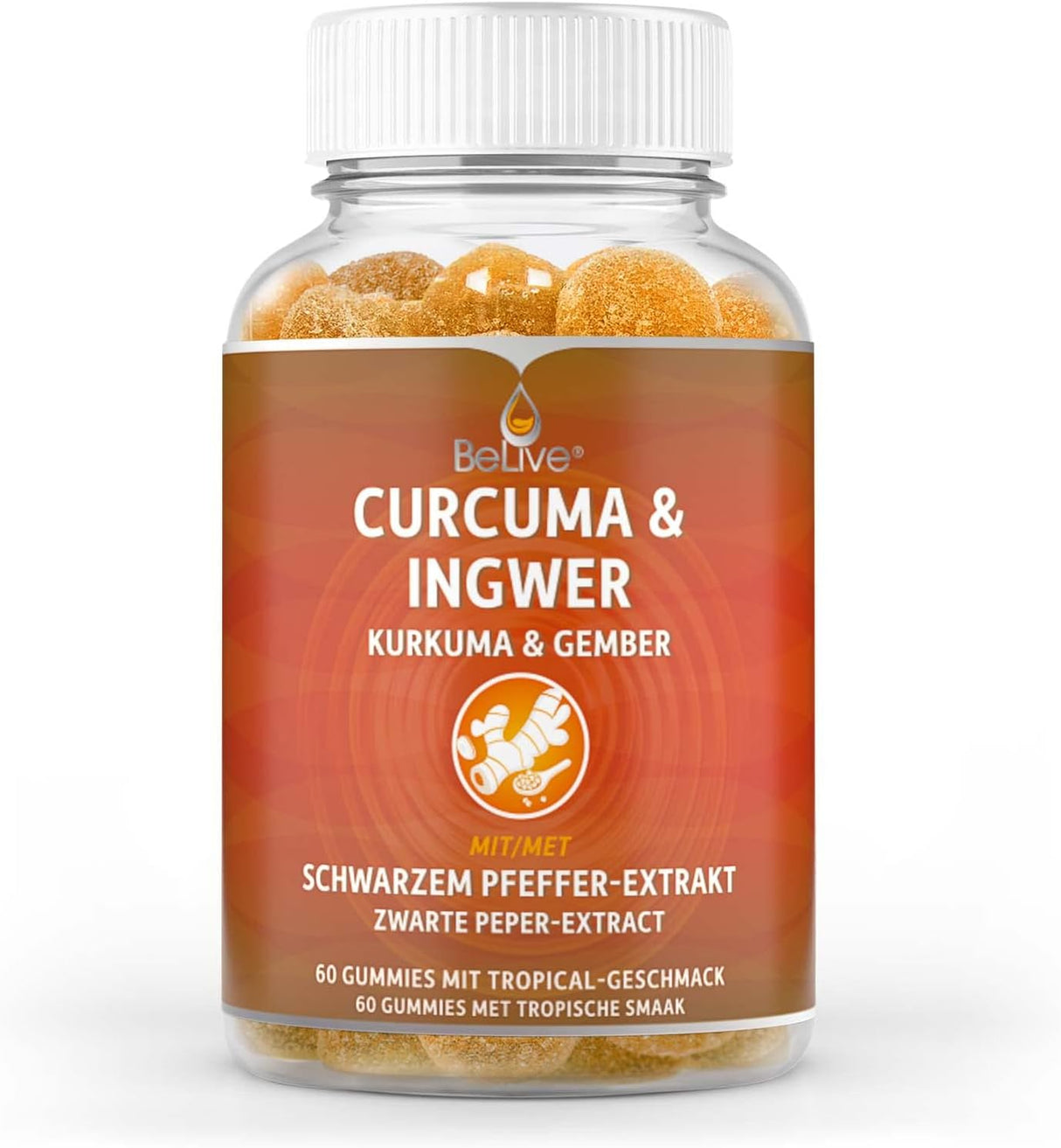 Suplementos Curcumina de cúrcuma con pimienta negra 60 und