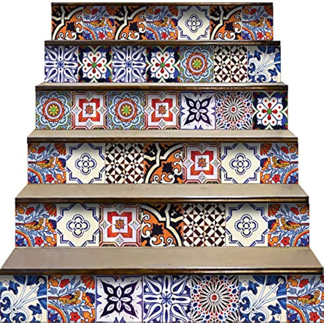 Juego de calcomanías para azulejos tradicionales