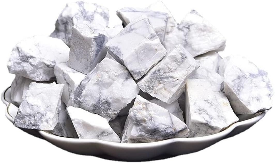 Cristales Naturales Howlita, Piedras Rojas para Decoración y Reiki