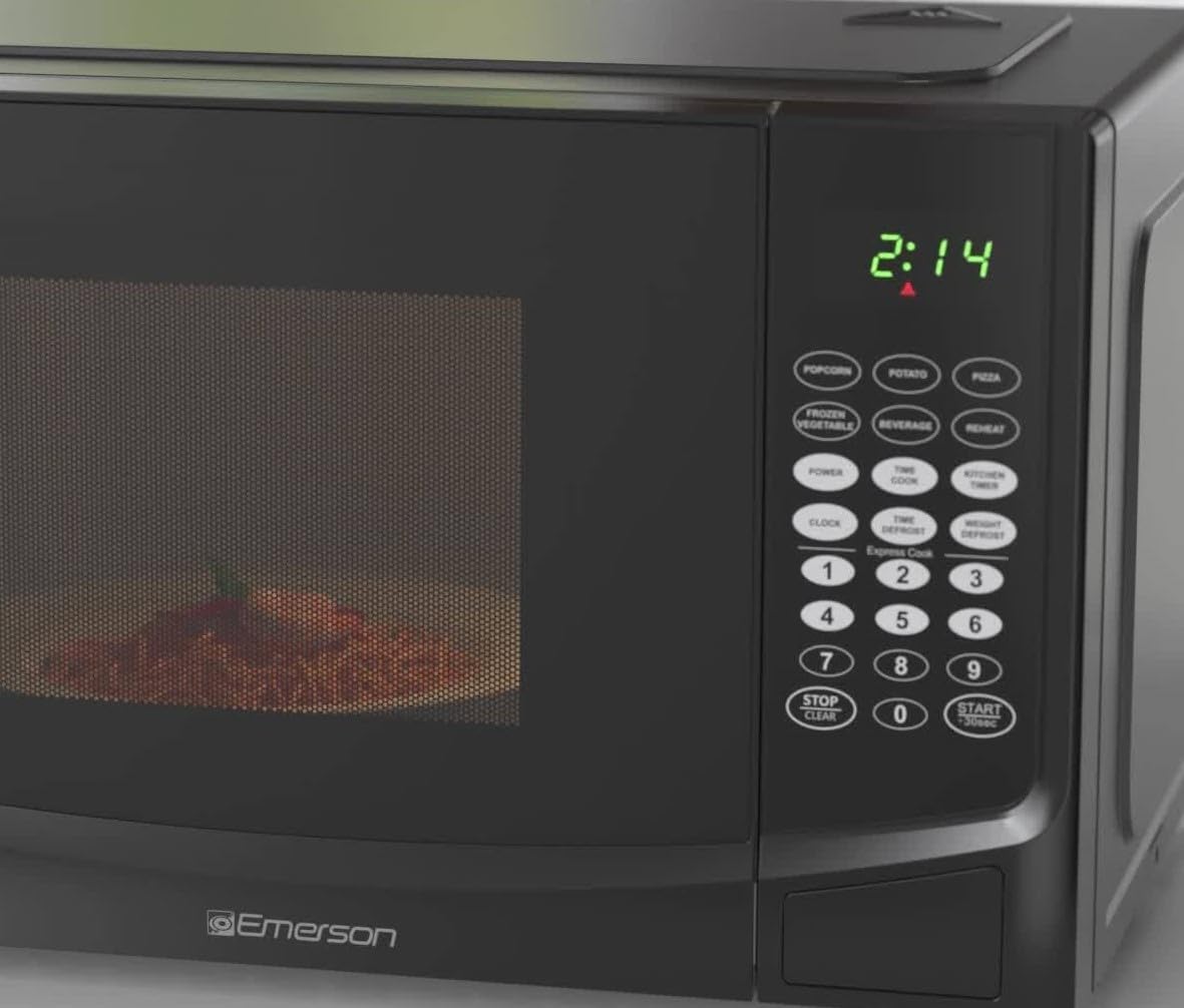 Horno Microondas Emerson MW9255B, 0.9 Cu ft, 900W, 6 Menús