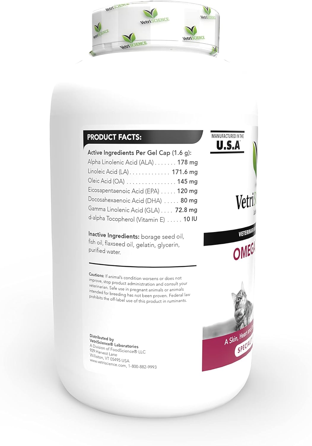 VetriScience Aceite de pescado Omega 3 para perros y gatos