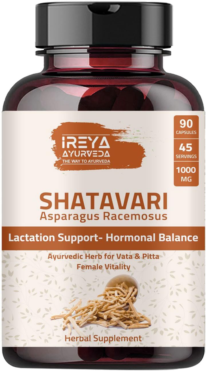 Shatavari Cápsulas (90 capsjules) 1000 mg orgánico Shatavari