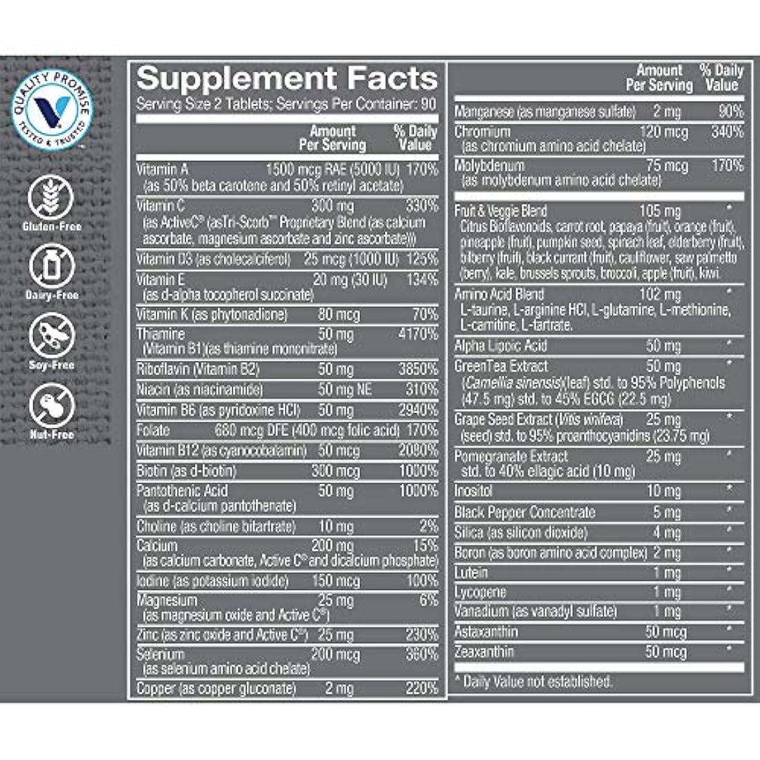 La vitamina Shoppe Ultimate Hombre Multivitamin 180 tabletas