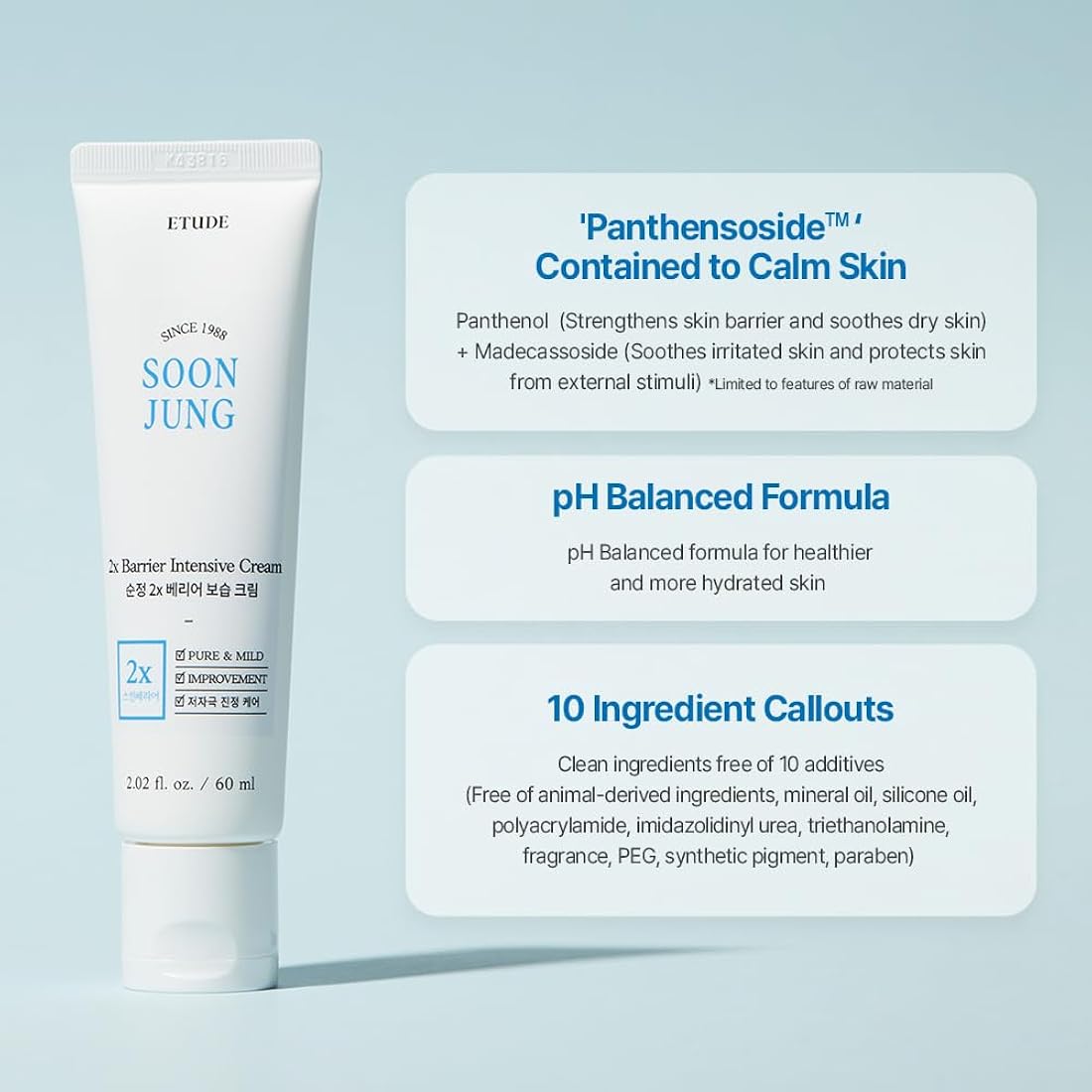 Juego de 2 cremas intensas de barrera ETUDE