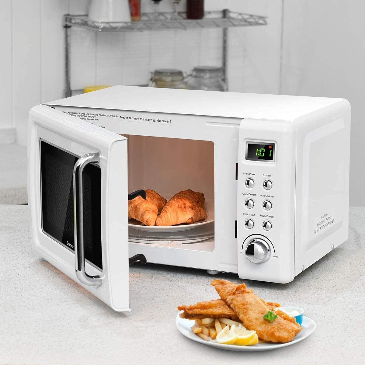 Horno Microondas Moccha Compacto 0.7Cu.ft 700W con LED