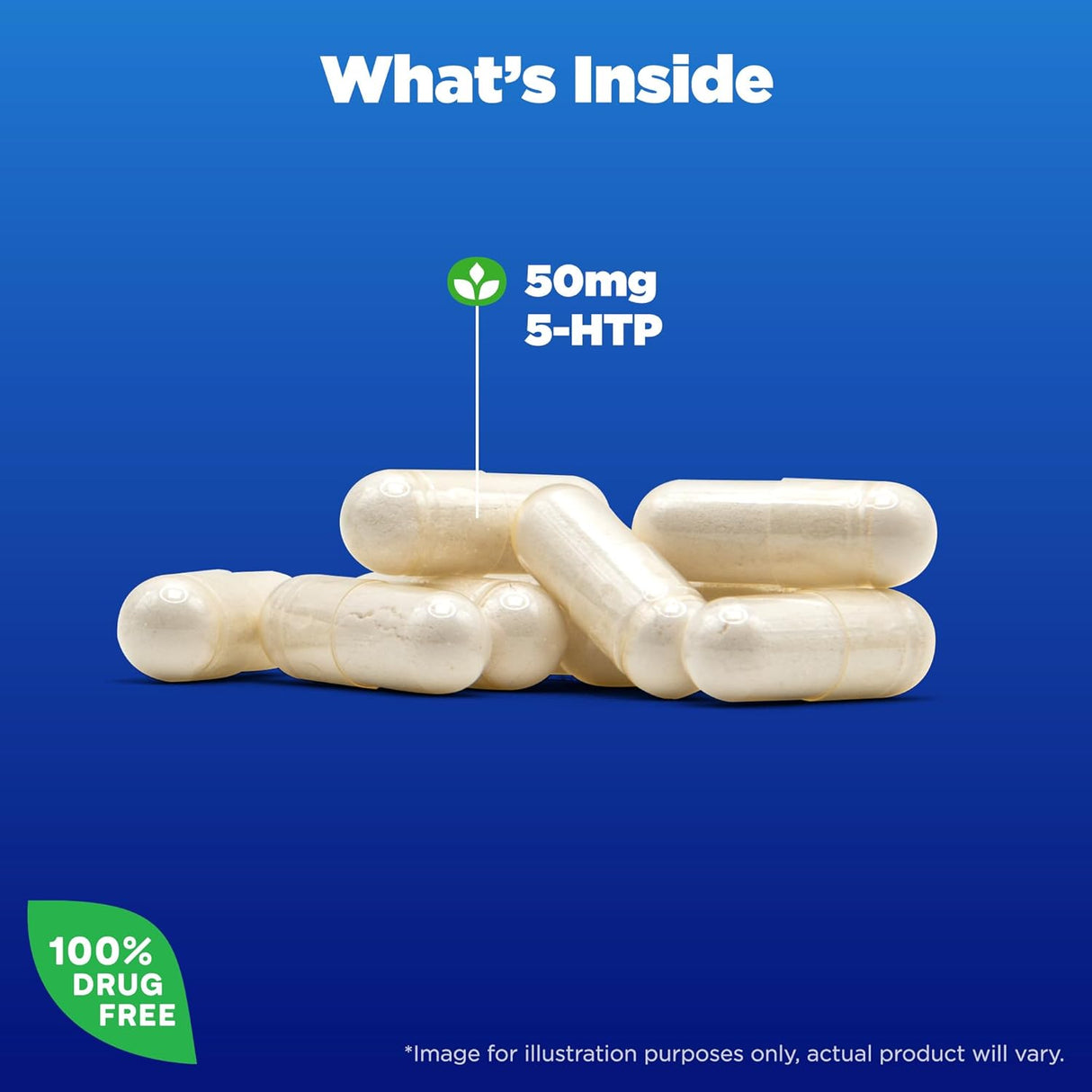 Suplemento Natrol 5-HTP 50mg, Apoyo al Ánimo, 45 Cápsulas