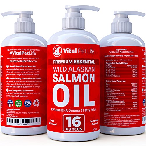 Aceite de salmón para perros gatos y caballos