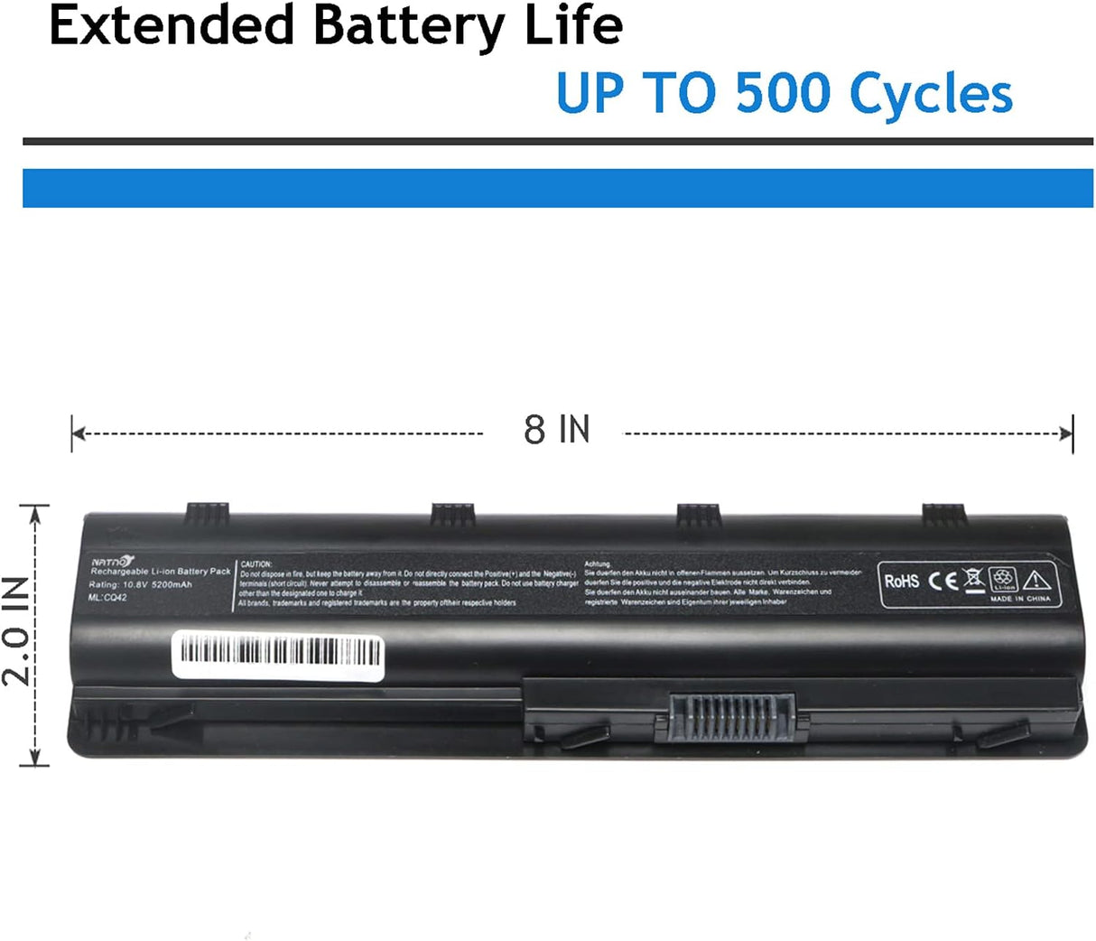Batería para portátil Pavilion G6 G7 G62 G72 G4 Notebook PC