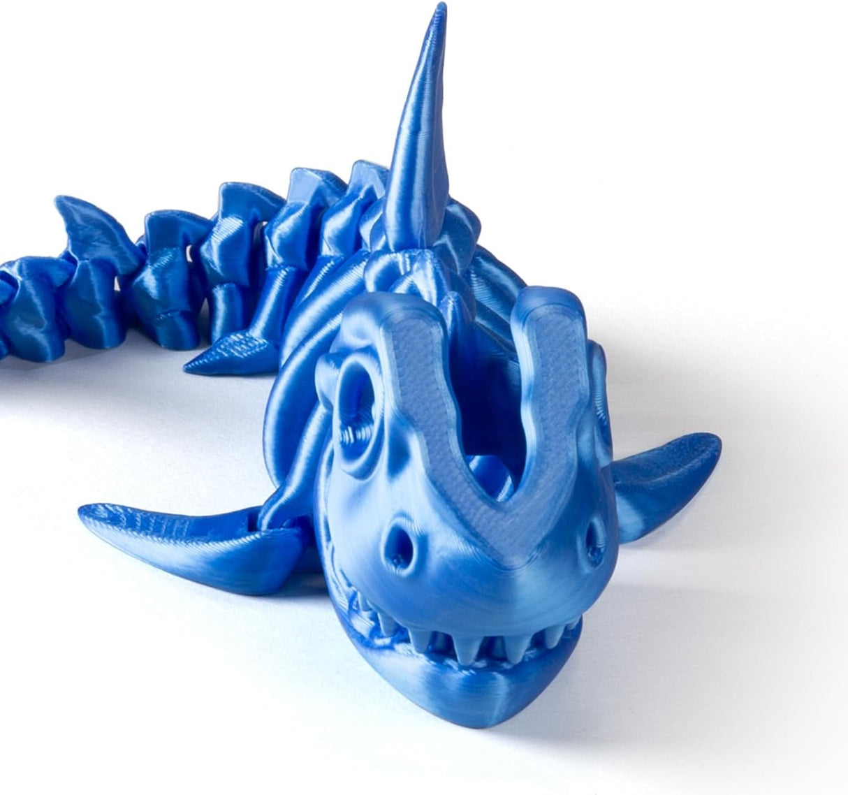 Tiburón Articulado Impreso en 3D - Juguete Fidget Modelo Arcoíris