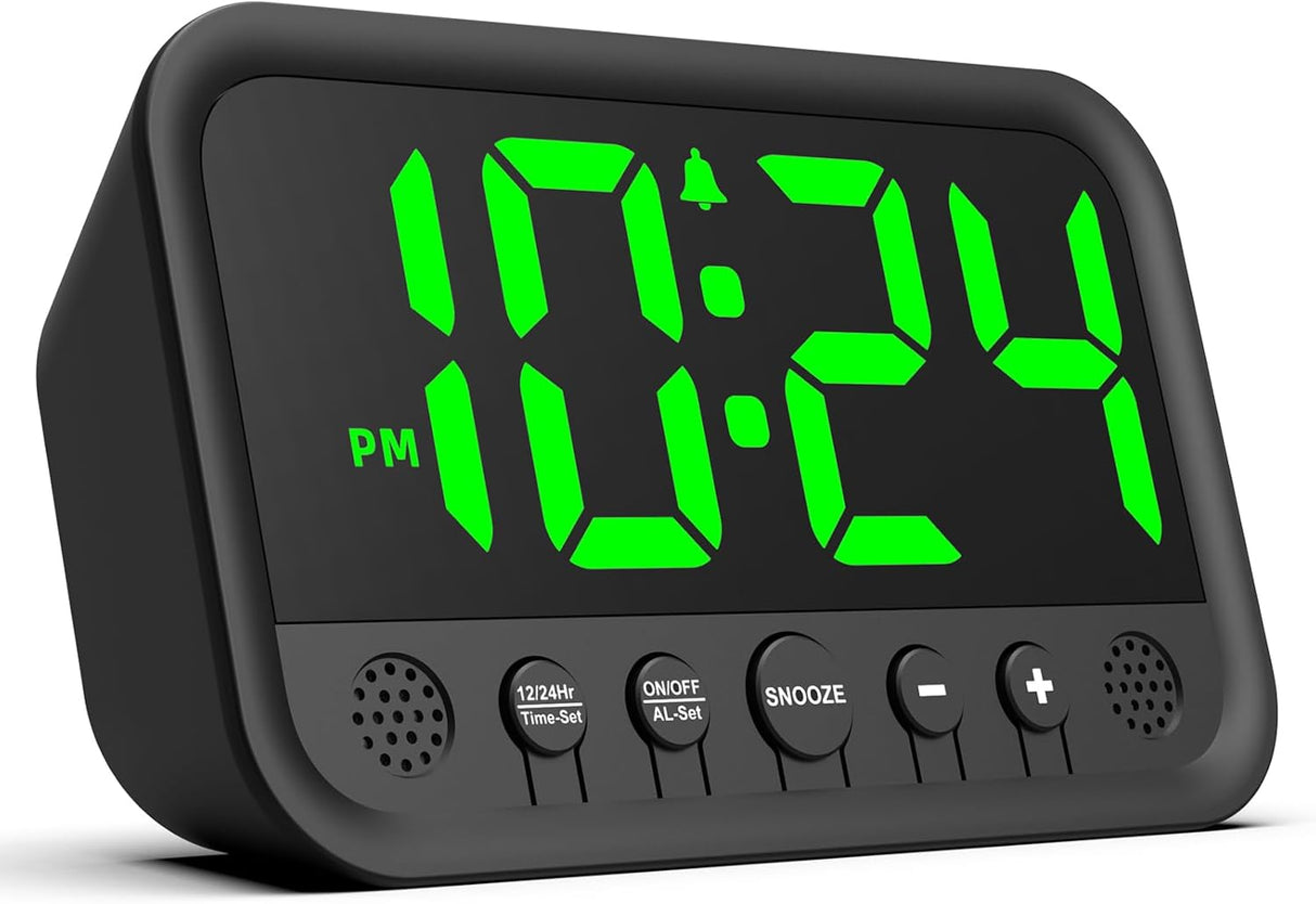 Reloj Digital LED Pequeño con Alarma Fuerte y Función Snooze
