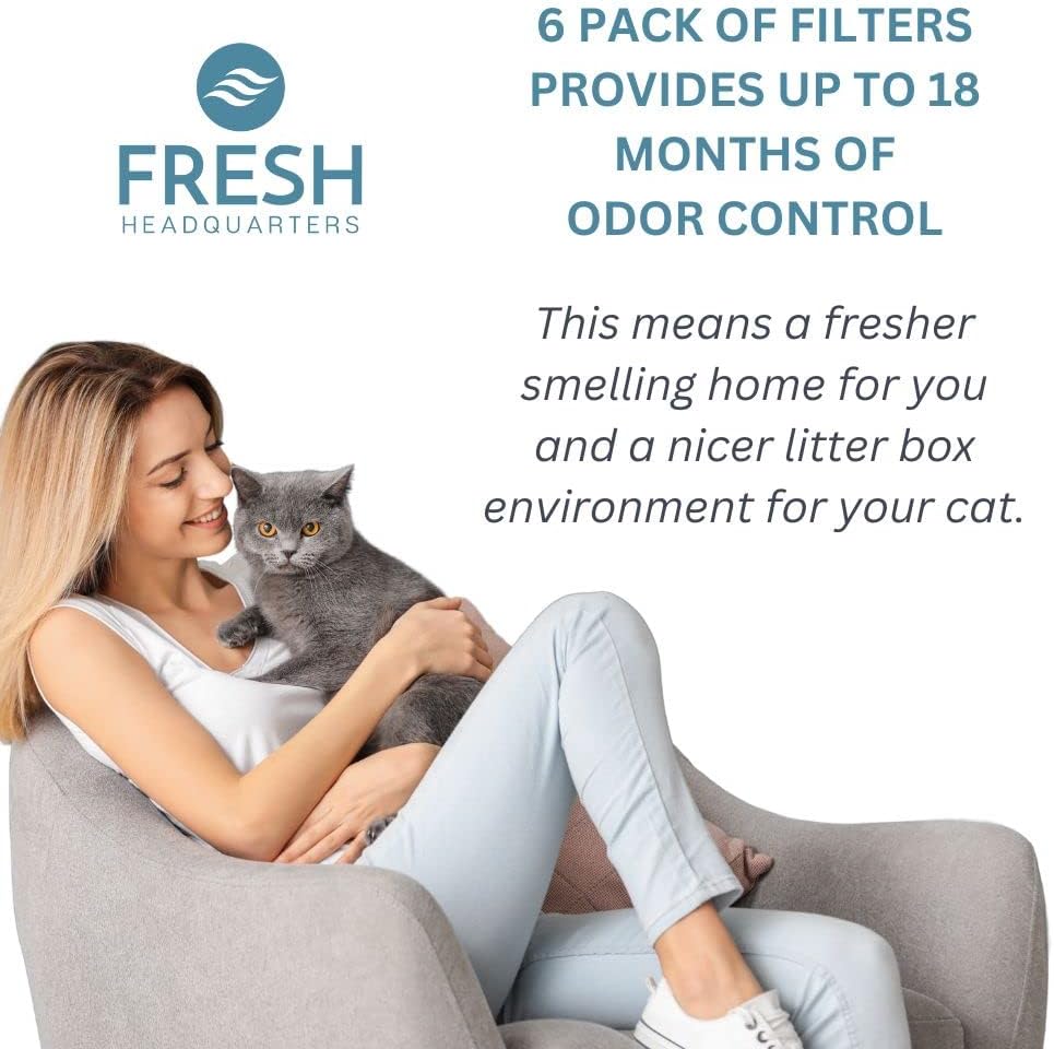 Filtros para areneros de gatos con carbón activado recortables