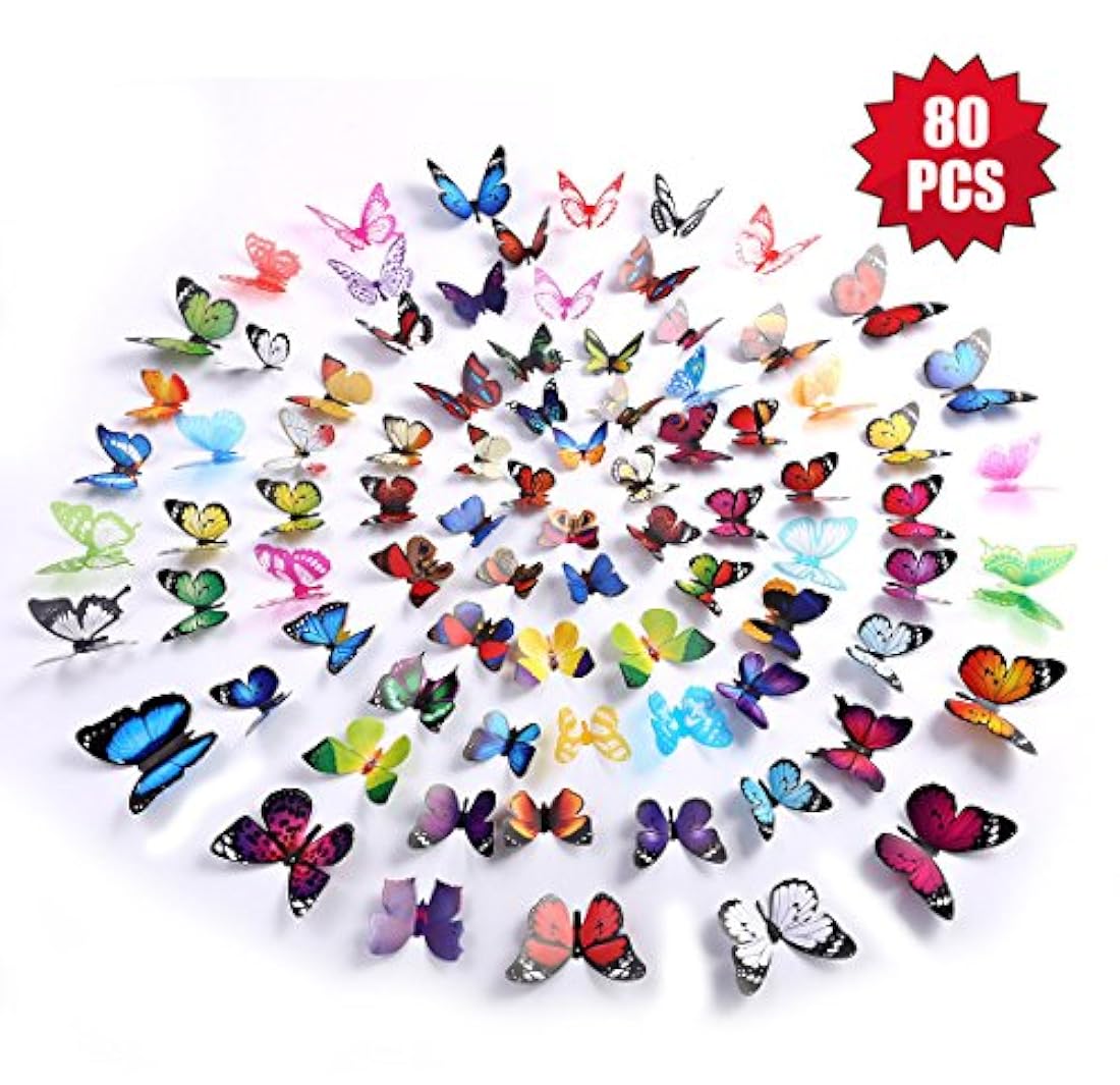calcomanías de mariposa para pared – 3D