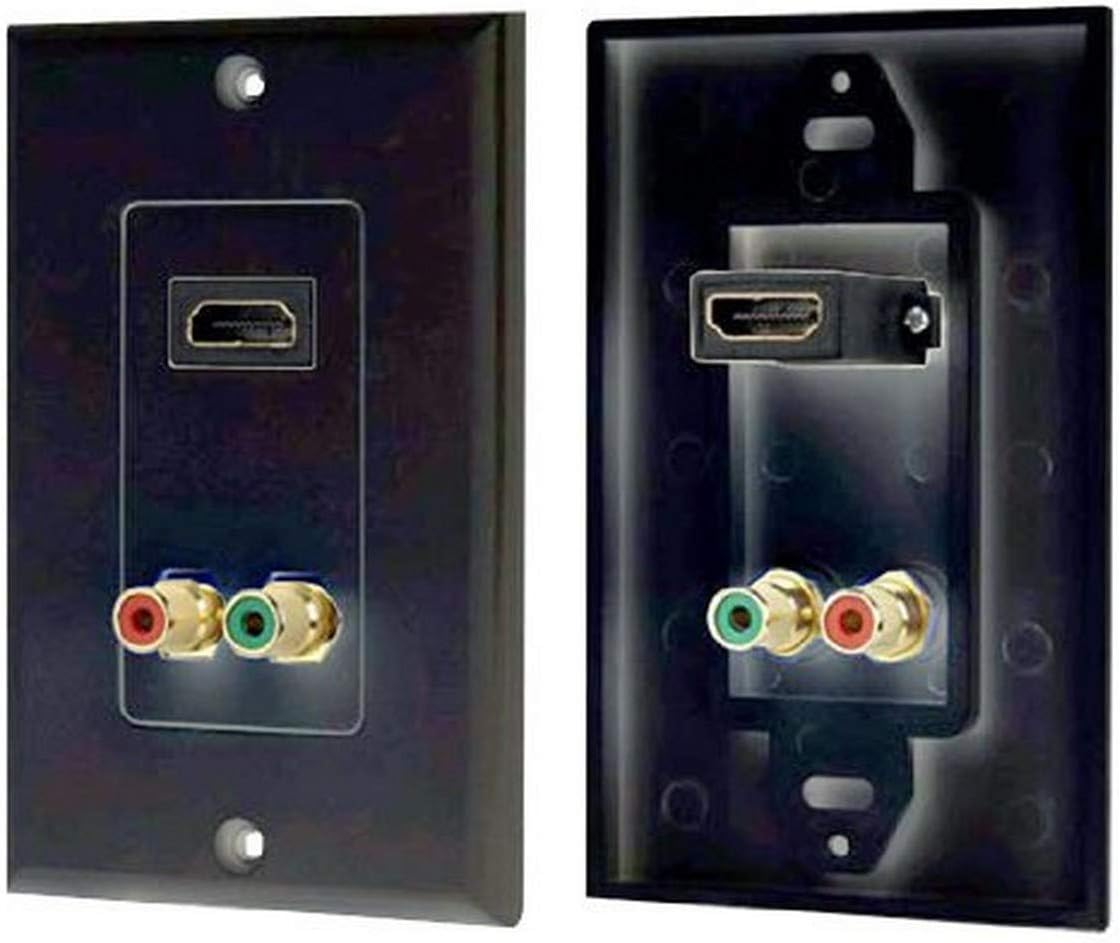 Placa de pared HDMI Pyle PHDMRBC2, montaje estándar para TV