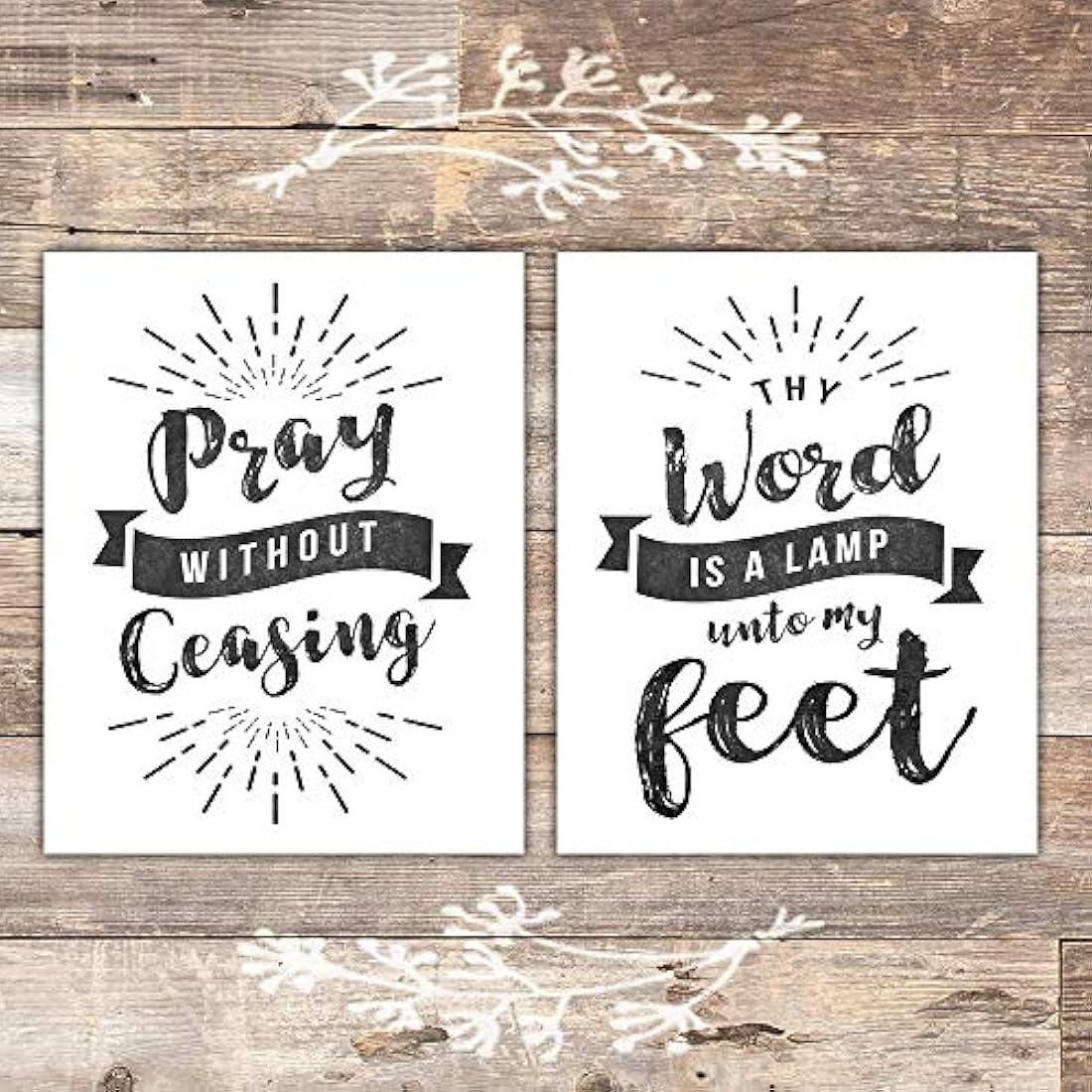 Impresiones cristianas (juego de 6) - Sin marco - 8x10