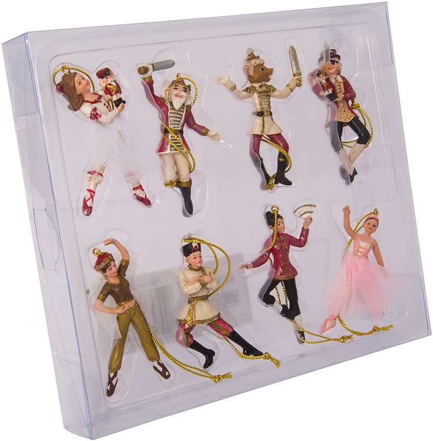 Juego de Adornos Miniatura Nutcracker Suite de Kurt Adler, 8 Pzas