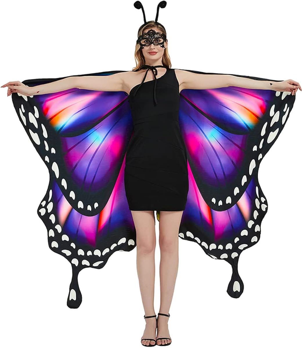 Disfraz de mariposa capa de ala para mujeres talla única