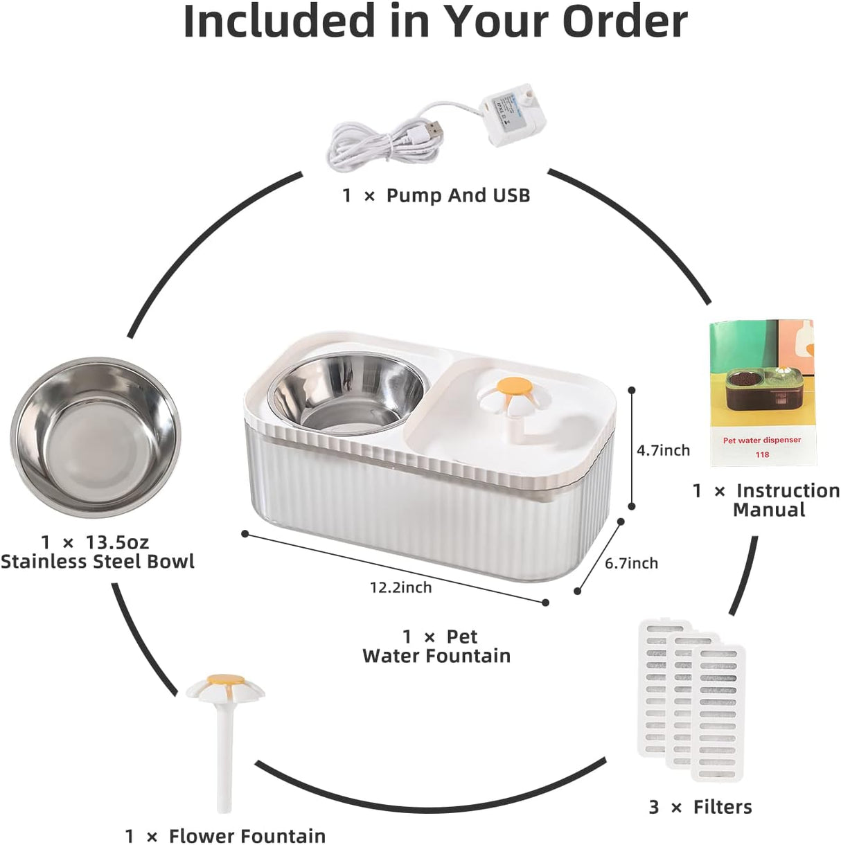 Comederos y Bebedero para gatos y cuenco de alimentos