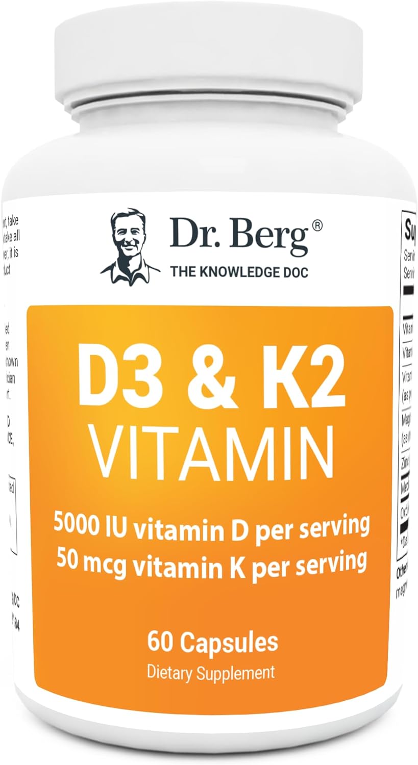 Vitamina D3 K2 5000 UI con Aceite MCT y Sales Biliares