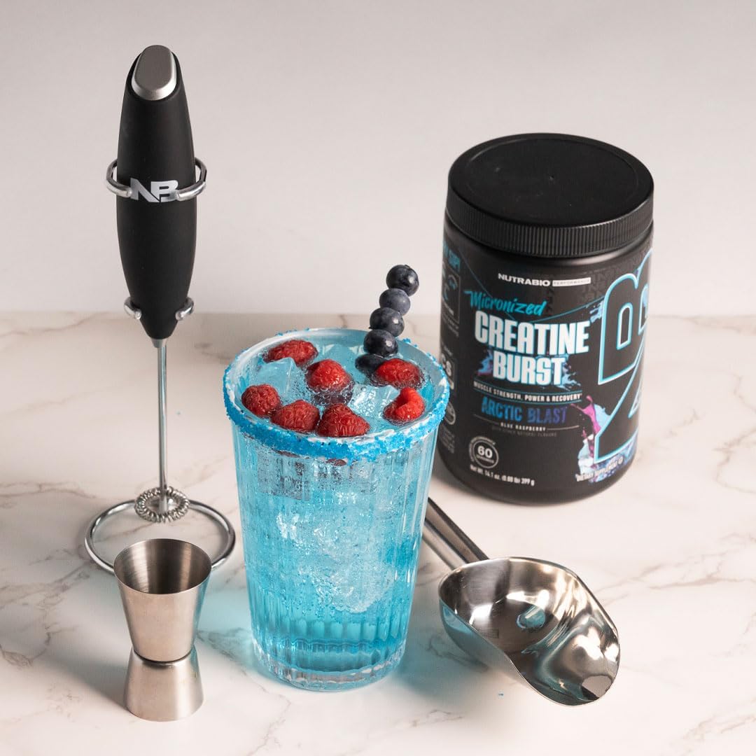 Creatina Monohidratada NutraBio, 300 g, Energía y Recuperación