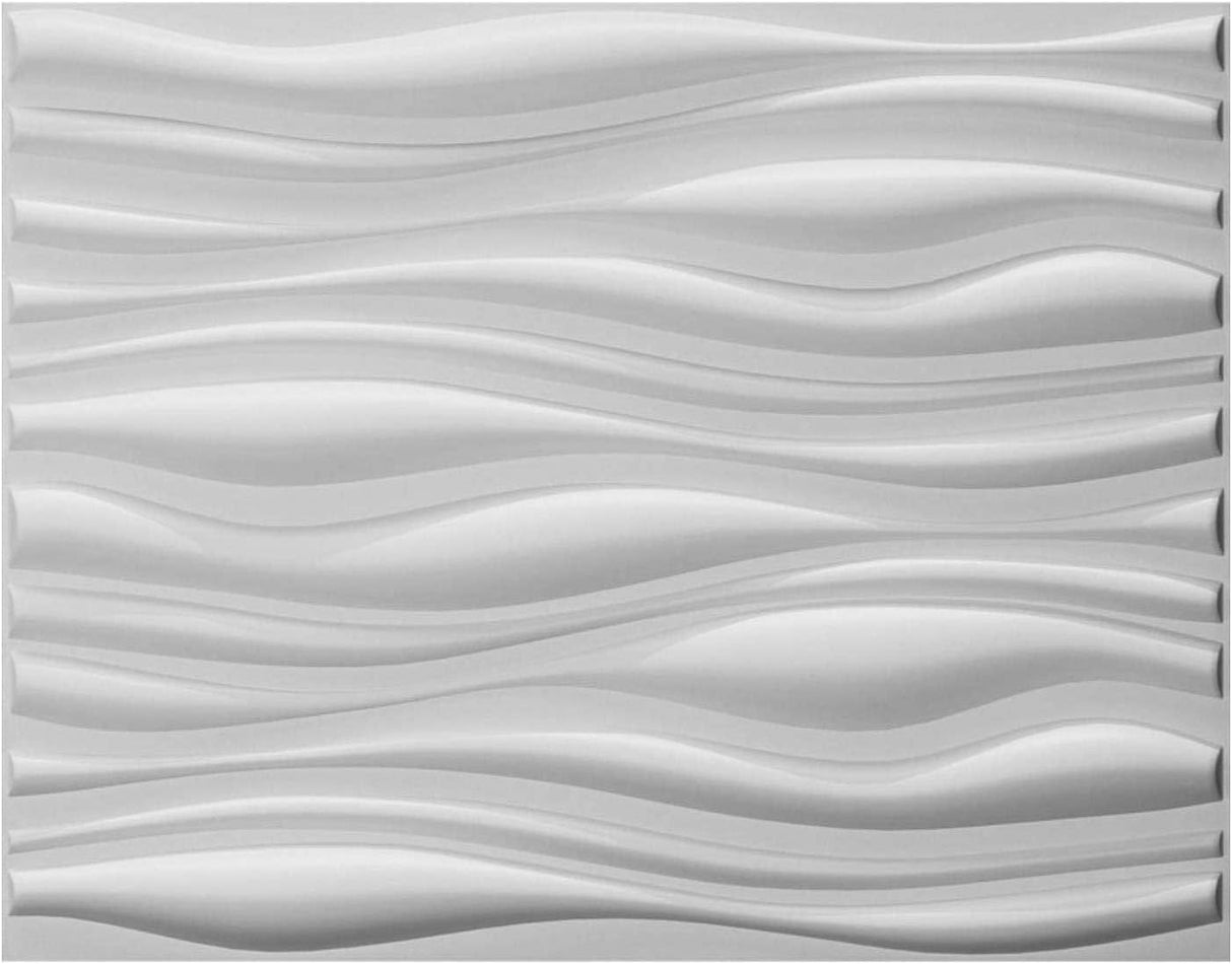 Paneles de pared decorativos de PVC 3D onda 2