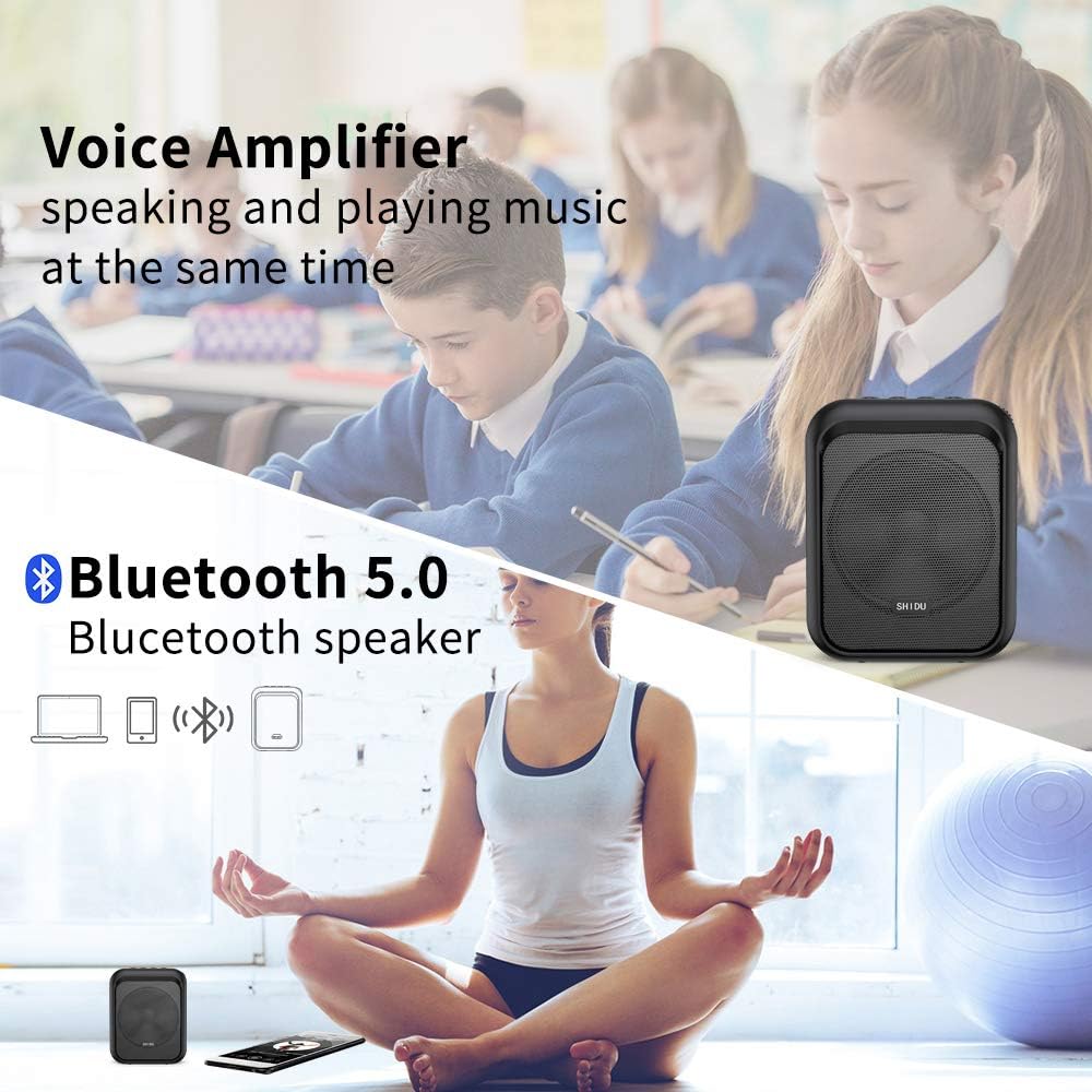 Amplificador de Voz Portátil Bluetooth con Micrófono 10W