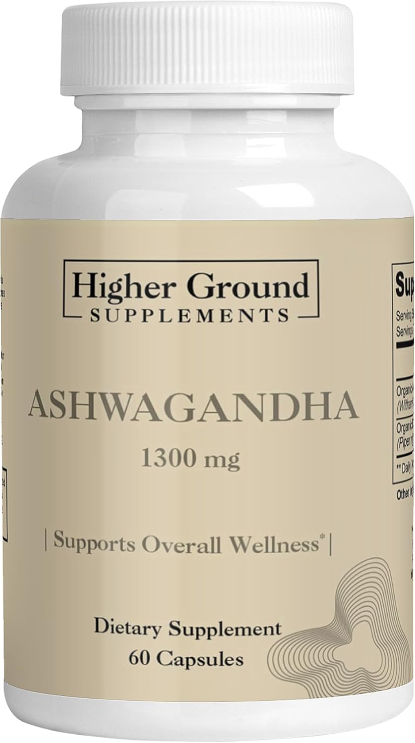 Suplemento de Ashwagandha con Pimienta Negra 60 Cápsulas
