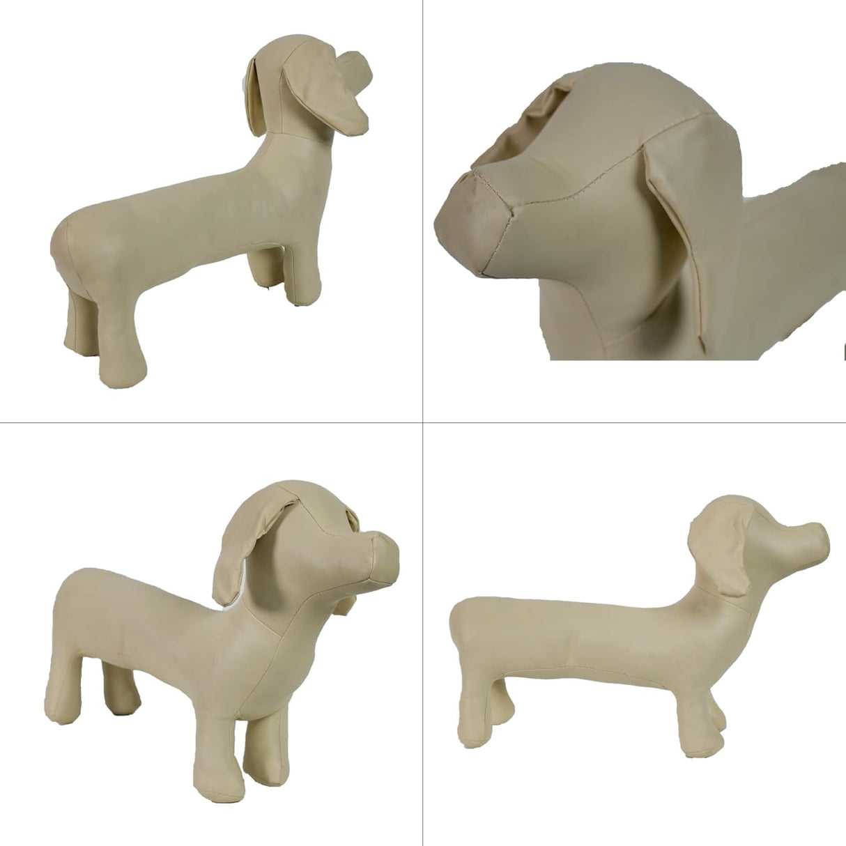 Maniquí para perros Lovelonglong, PU Leather, Dachshund D-S