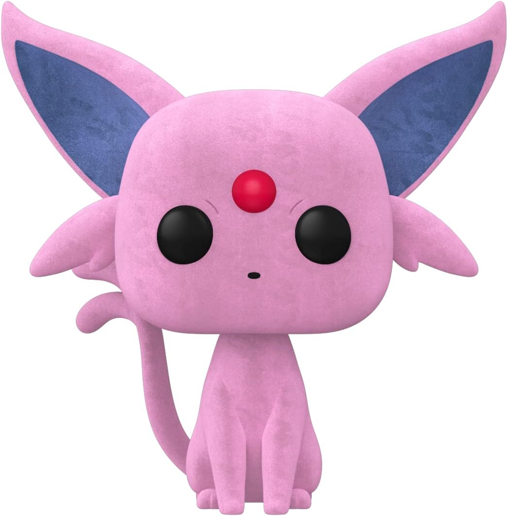 Funko Pop! Juegos: Pokemon - Espeon Flocked Exclusivo de Amazon