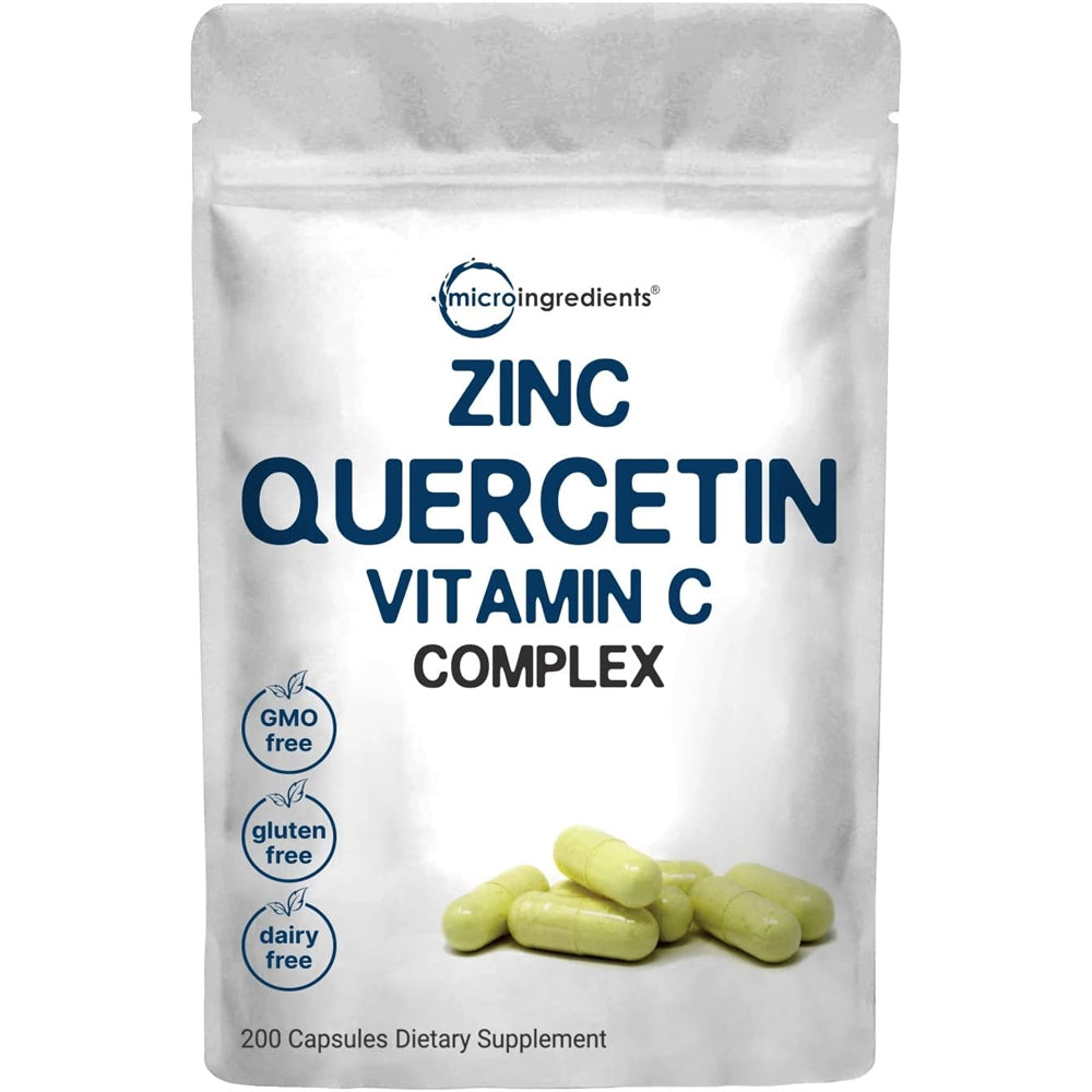 Suplementos con zinc y vitamina C 200 cápsulas inmunológico