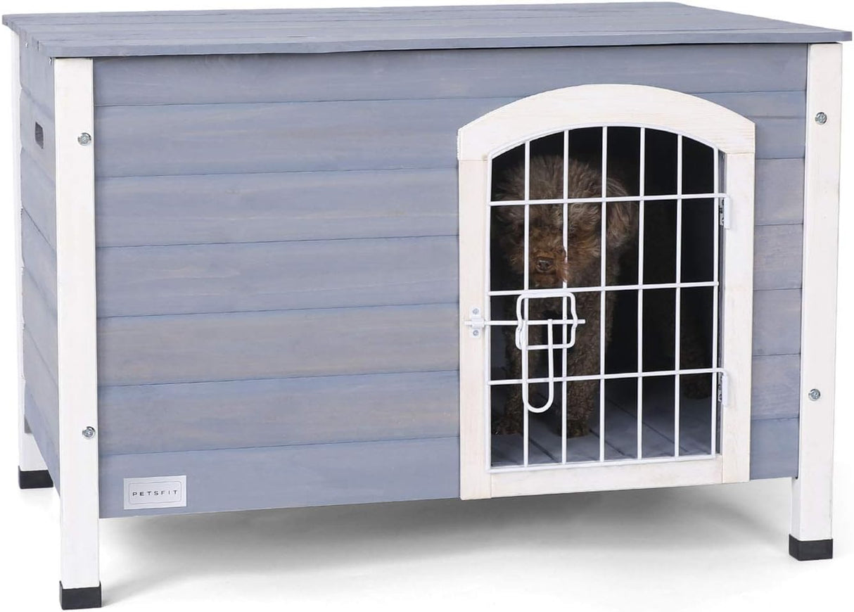 Casa de madera para perros con piso elevado Petsfit