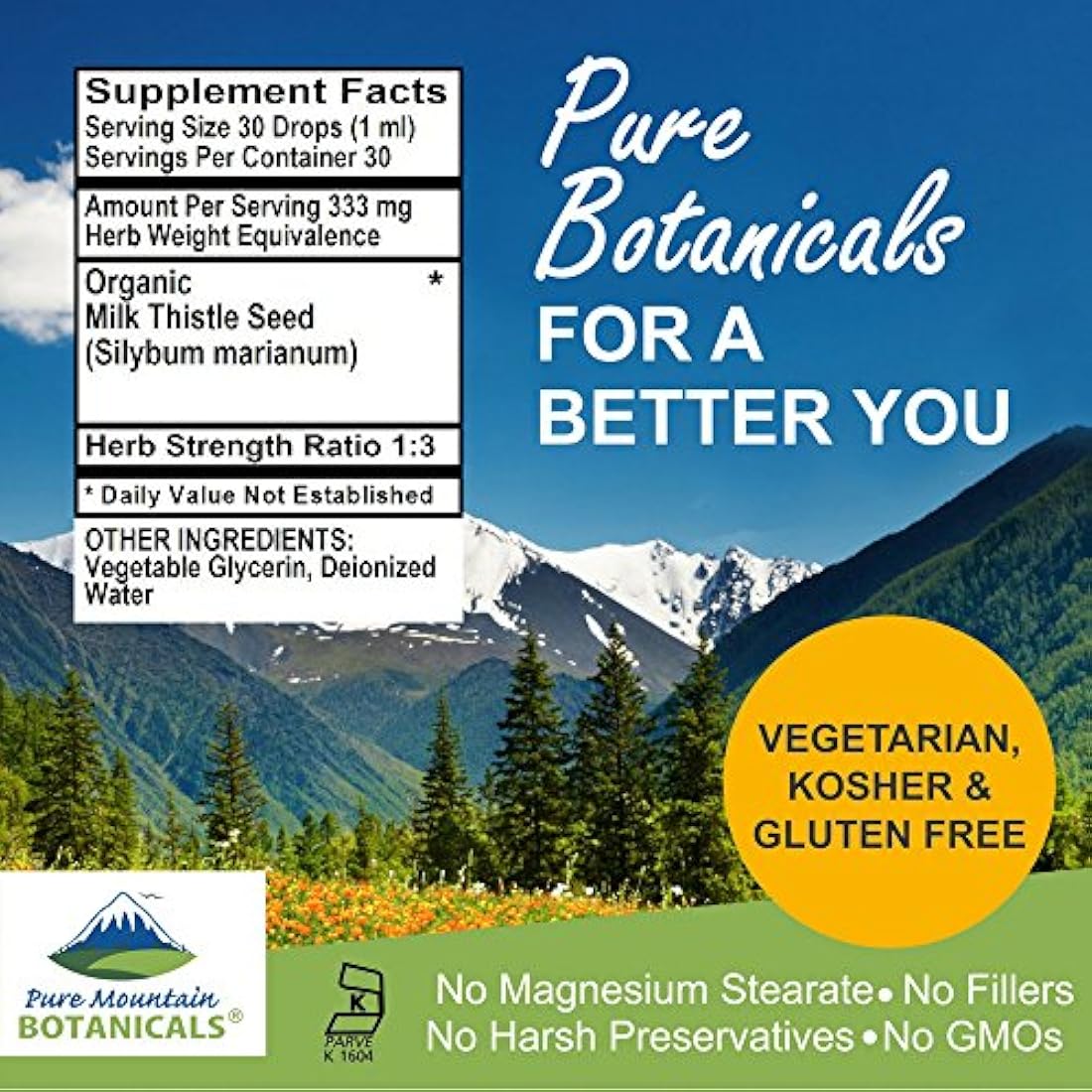 Extracto de cardo de leche – Vegano, fórmula líquida