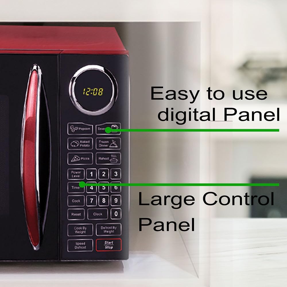 Horno de microondas RCA 900W, 10 niveles de potencia, RMW953