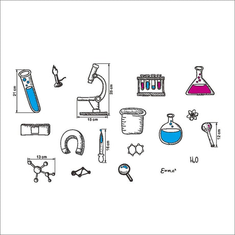 Vinilos de Elementos Químicos BIBITIME para Decoración Escolar