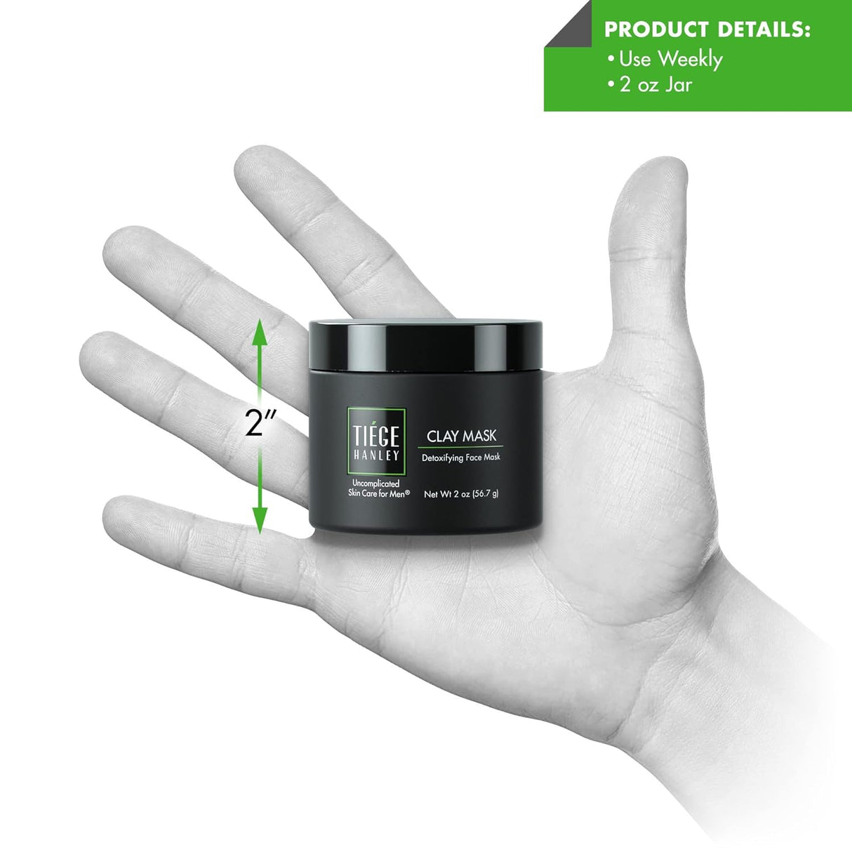 Máscara de arcilla de carbón desintoxicante para hombres