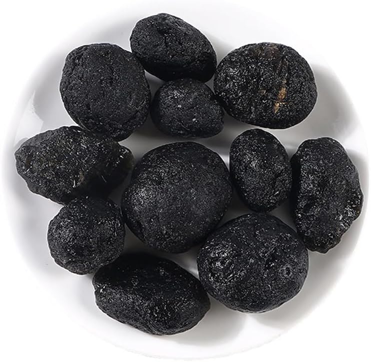 Cristales de Tektita Crudos, Piedras Naturales para Curación