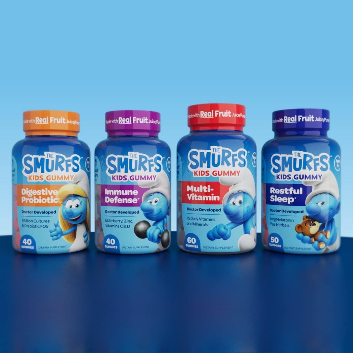 The Smurfs - Gomitas de para un sueño reparador de 1 mg