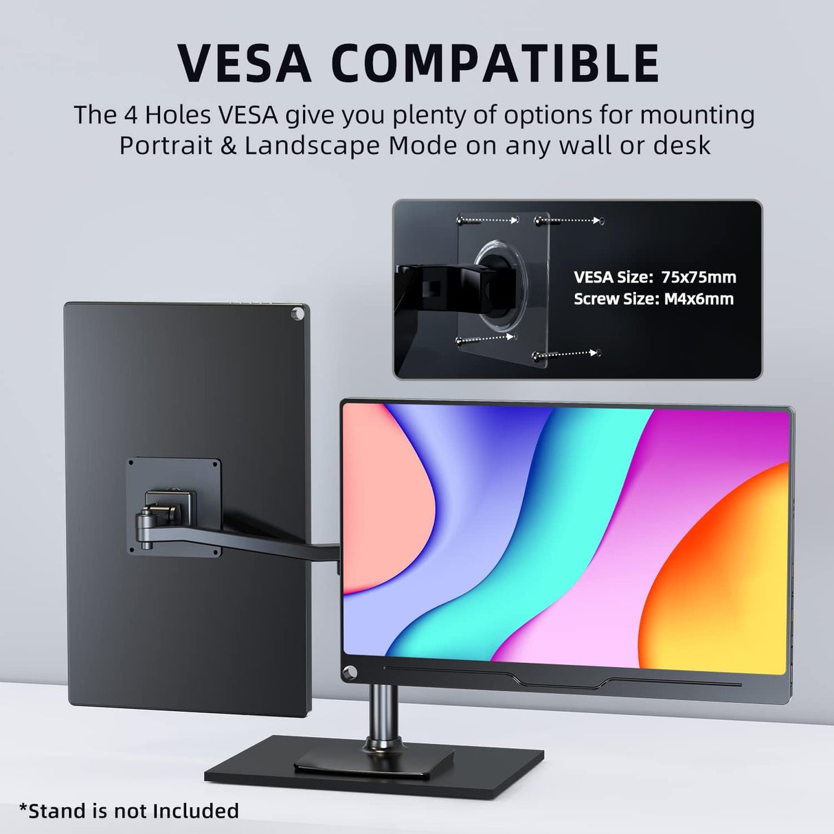 Monitor Portátil UPERFECT 15.6 FHD HDR USB-C HDMI VESA