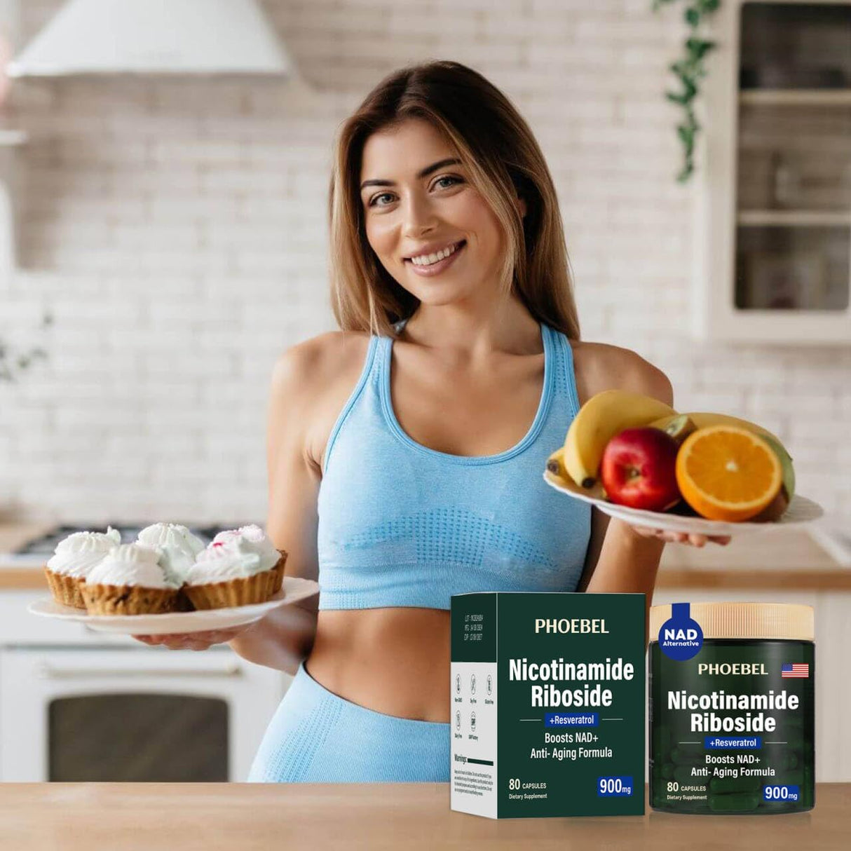 Reabastecimiento NAD+ 900mg (80 cápsulas) - Suplemento Vital