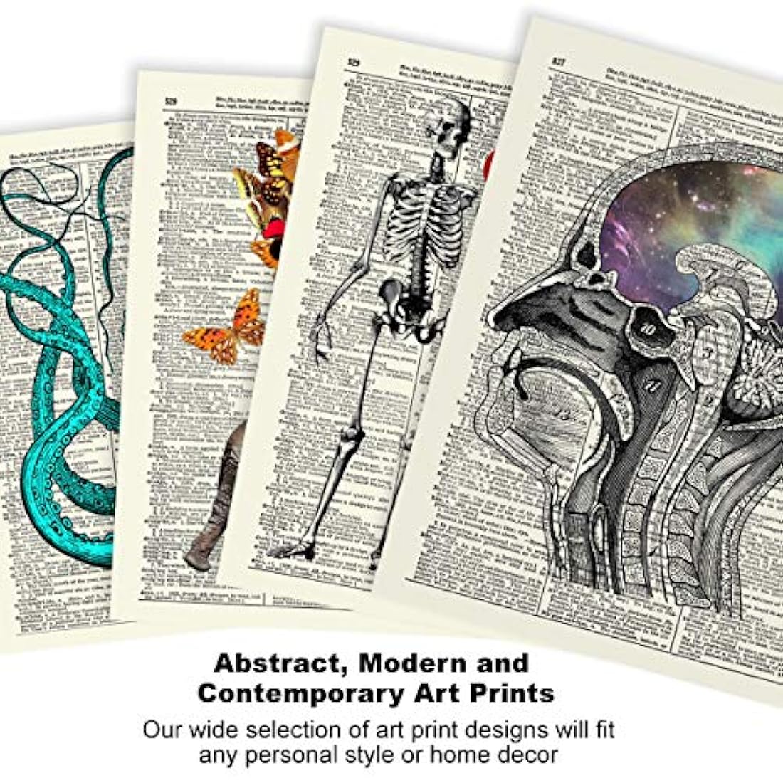 impresión del arte del diccionario de la vendimia, 8x10