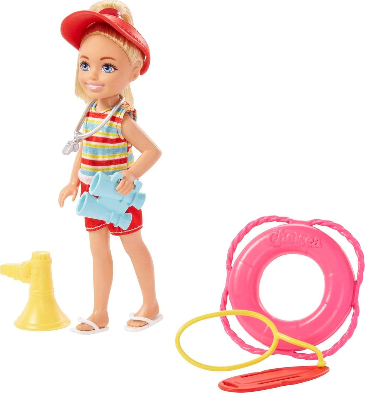 Barbie Set de Juego Chelsea Salvavidas Pequeña Muñeca con Accesorios
