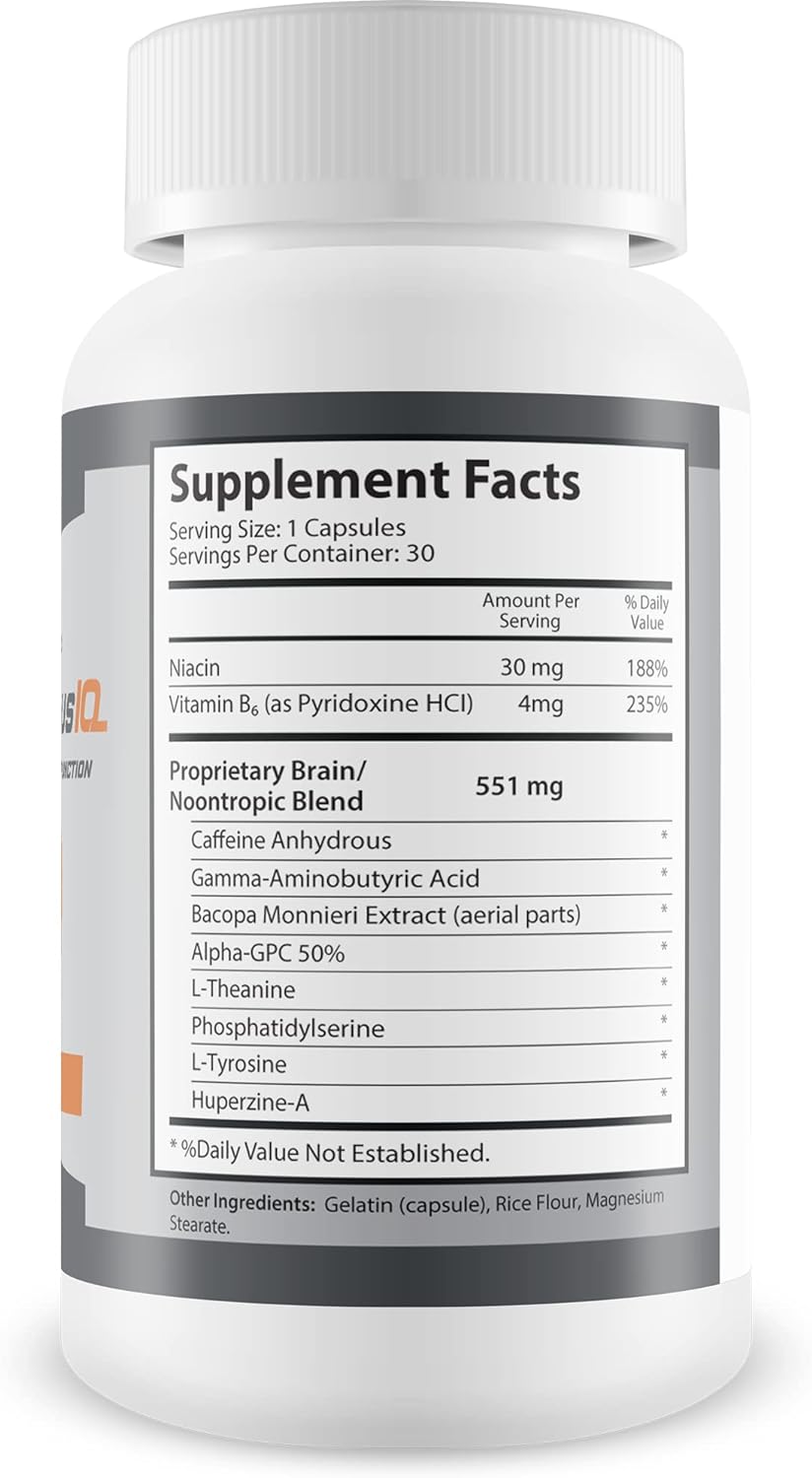 Reviva Brain Plus IQ - Apoyo saludable y complejo ultra para cerebro**