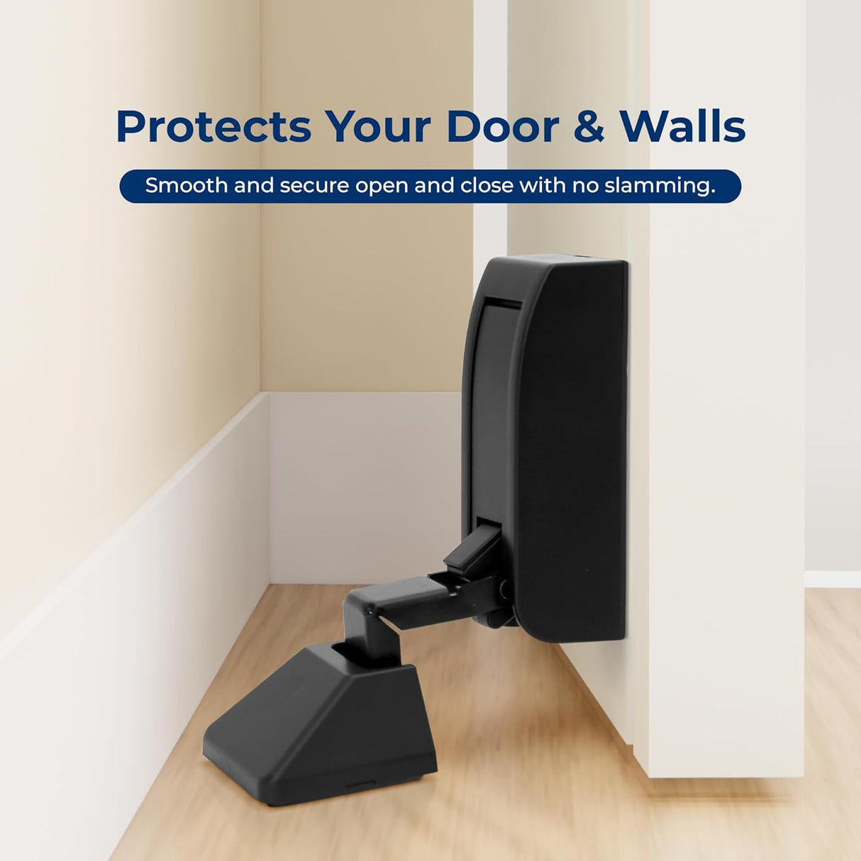 Tope hidráulico para puerta Serenelife, fácil instalación y silencioso