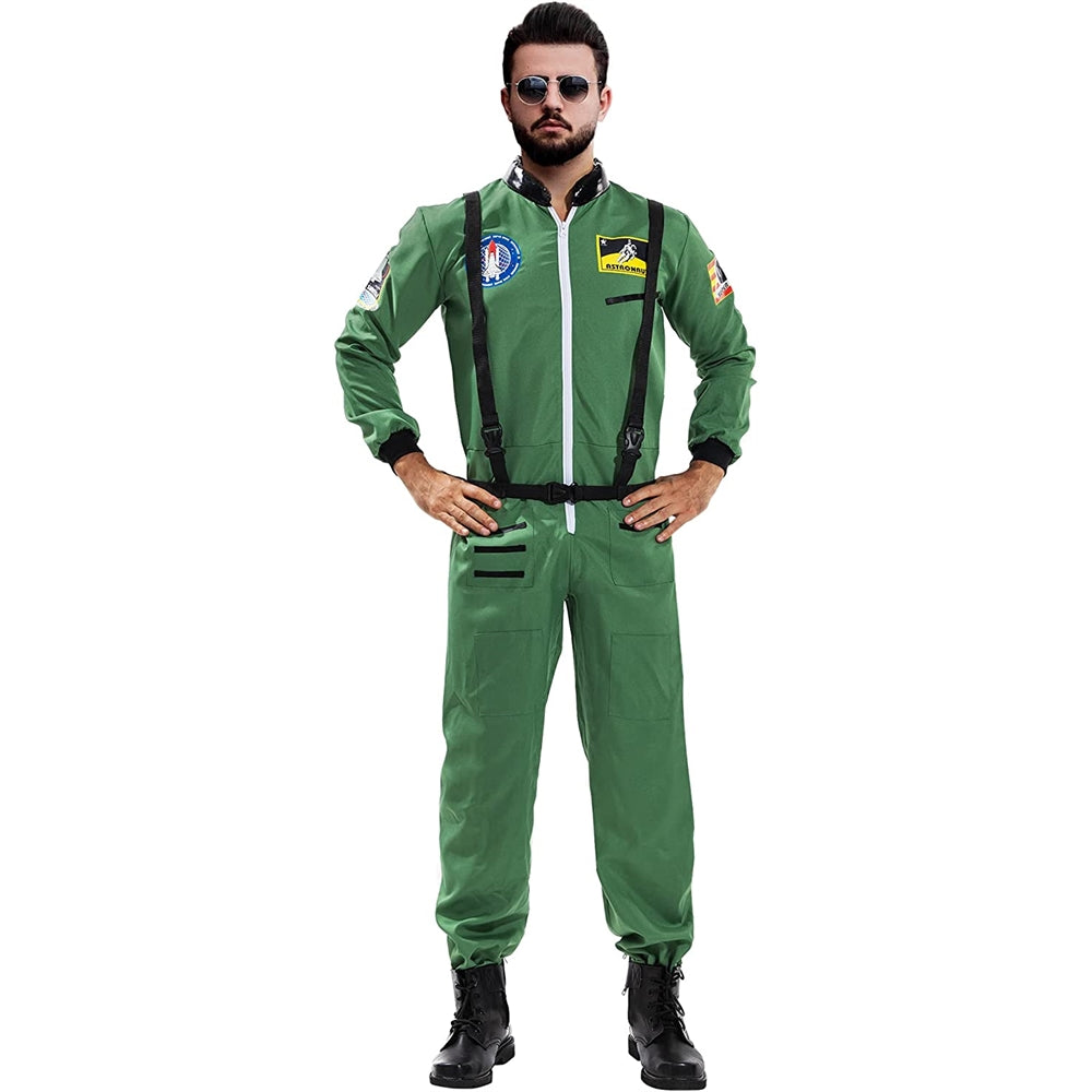 Disfraces de astronauta para hombre verde talla XL