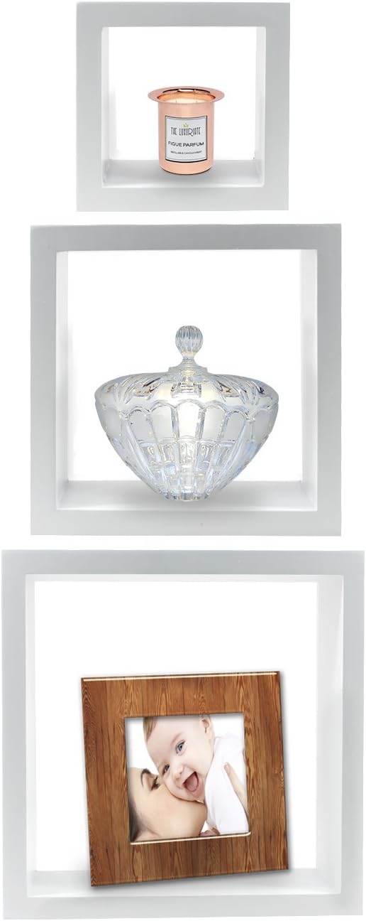 Estanterías Flotantes Sorbus - Cubos Decorativos para Pared