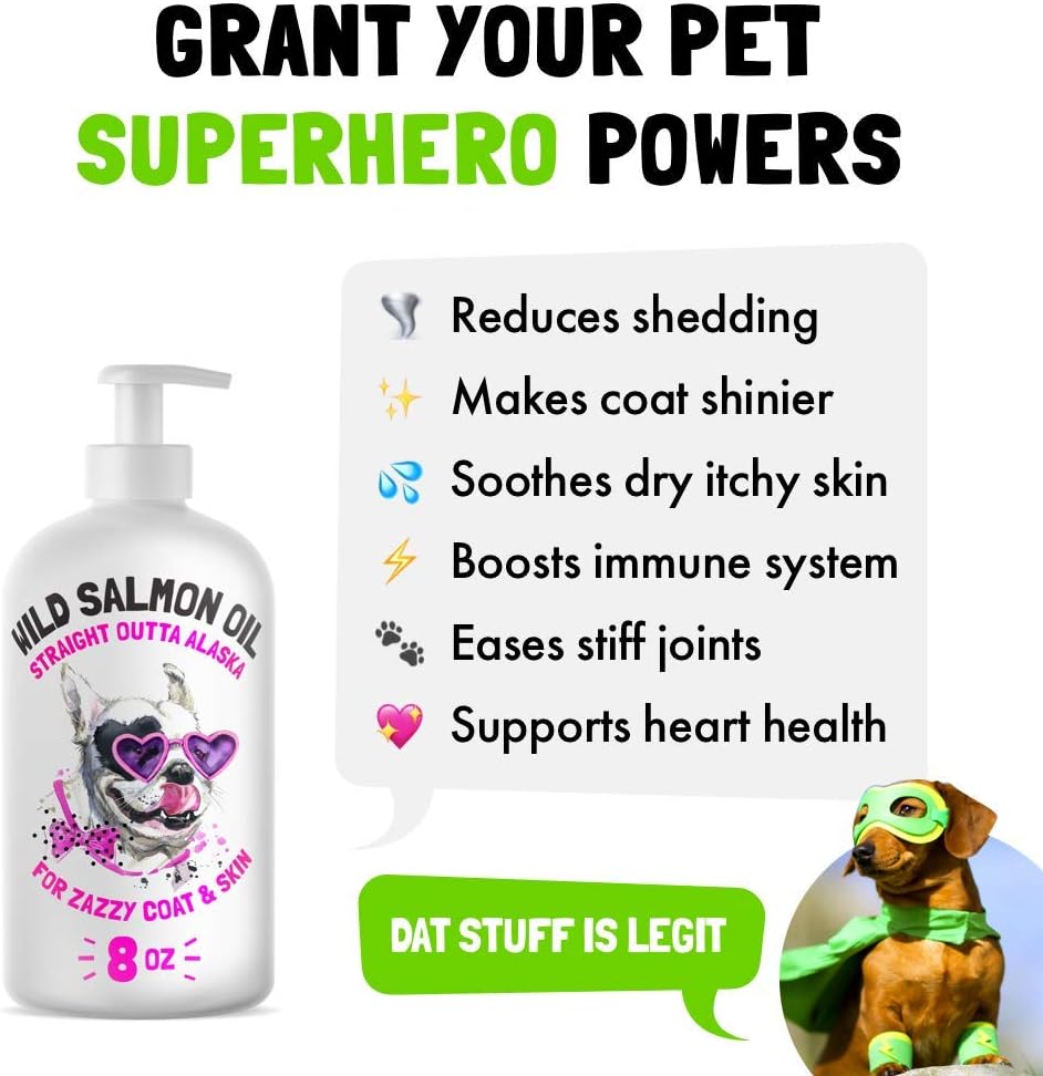 Aceite de salmón salvaje de Alaska para perros y gatos