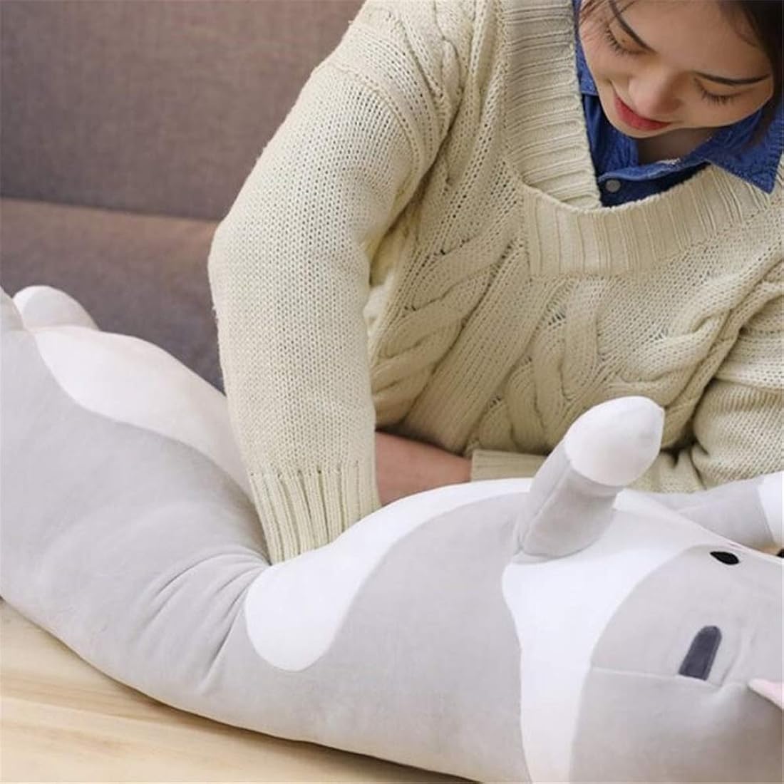 Peluche con diseño de gato de caricaturas de 19.6 pulgadas