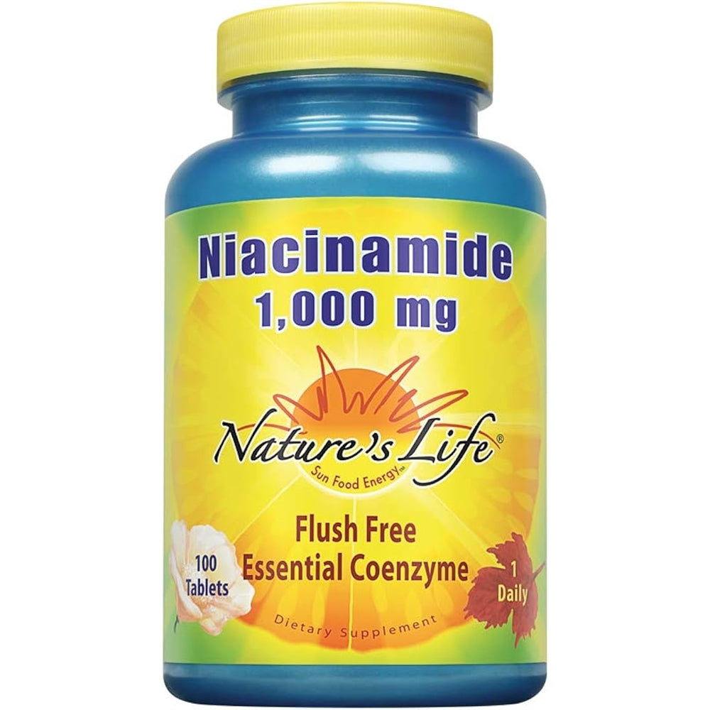 Suplemento Niacinamida, 1000 mg con vitamina B3 100 und
