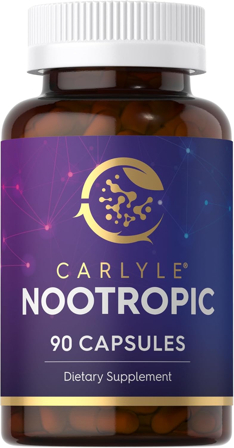 Suplemento Nootrópico Carlyle | B12, Guarana, 90 Cápsulas
