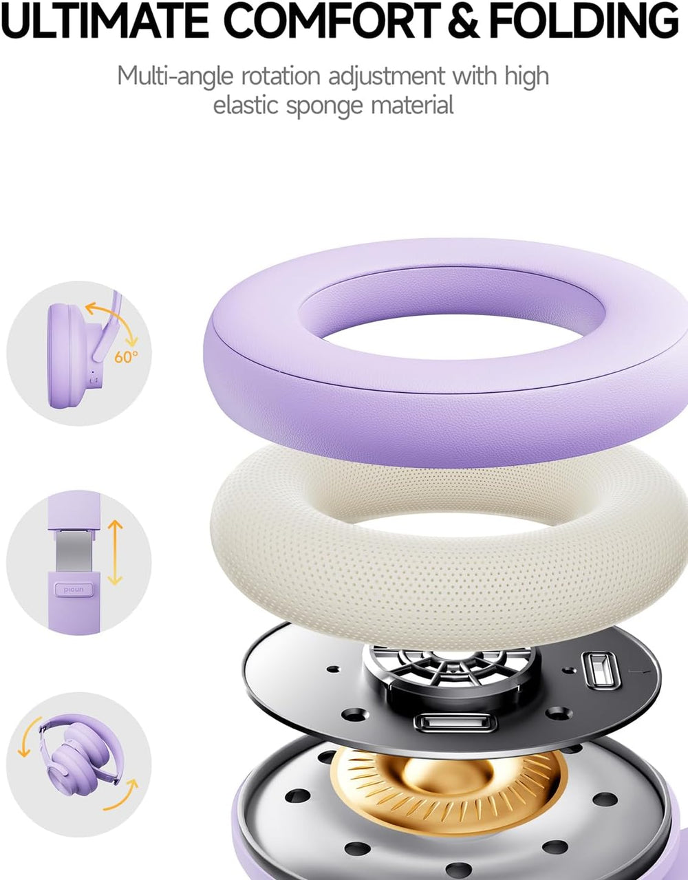 Auriculares Bluetooth Inalámbricos, 120H, 3 Modos EQ, Modelo B8