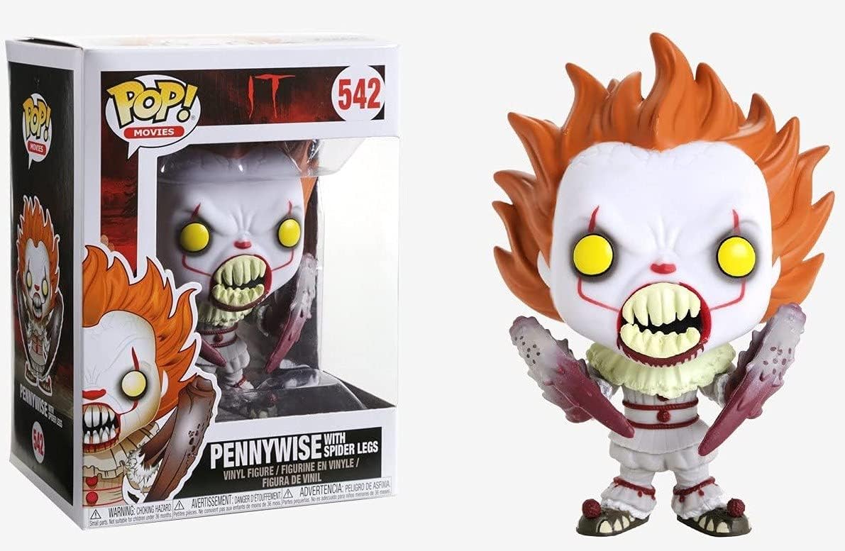Figurita Funko It - Pennywise con patas de araña, con protector